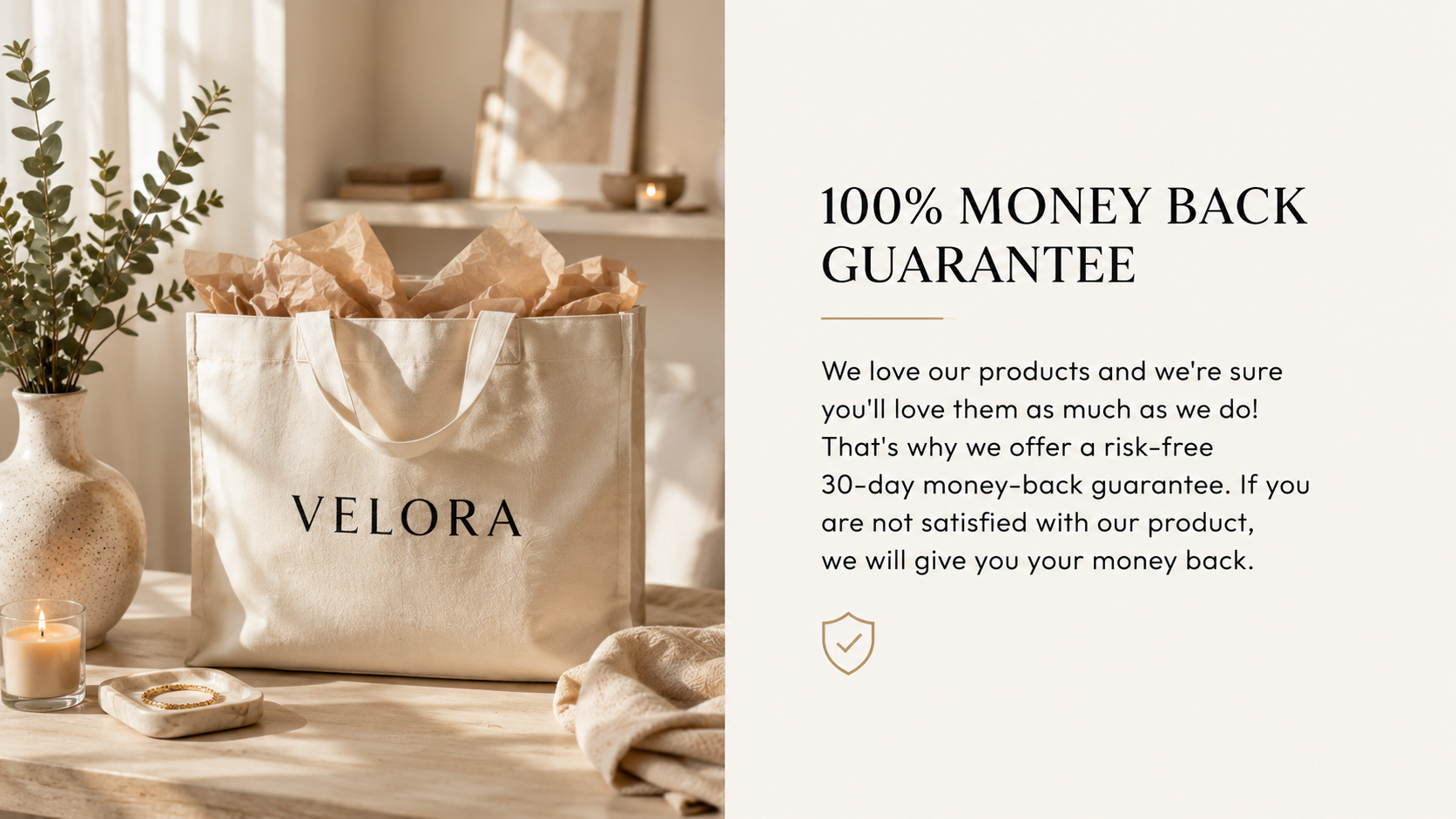 VELORA 30-Day Money-Back Guarantee